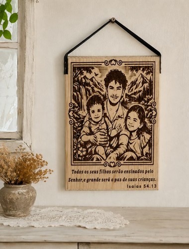 Holzbild lasergravur - holzbild, 3d