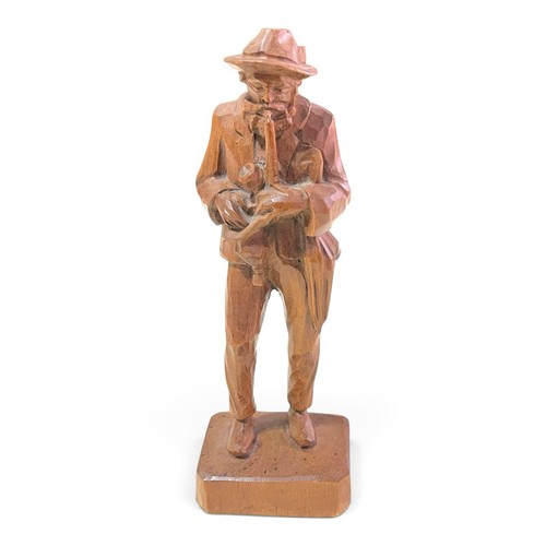 Holzfigur alter mann - holzfigur,