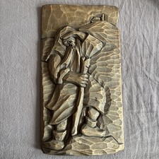 Holzskulptur  Wandbild Relief
