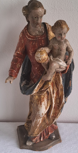 Antike muttergottes mit kind - mit,