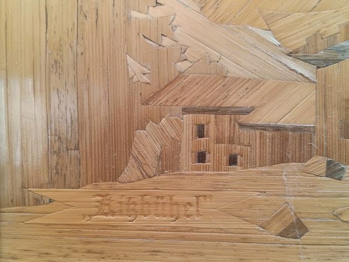 Intarsien holzbild kitzbühel - intarsien,