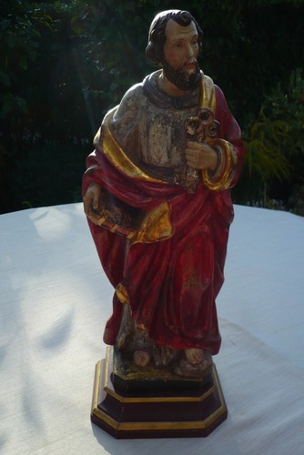 Holzfigur handgeschnitzt