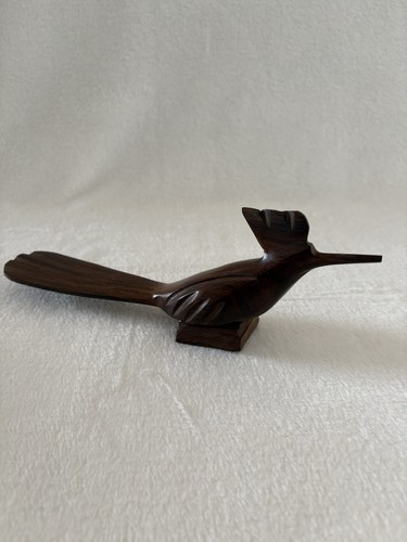 Vintage teak vogel skulptur - vintage,