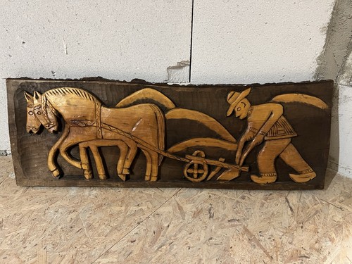Handgeschnitztes holzrelief - handgeschnitztes,