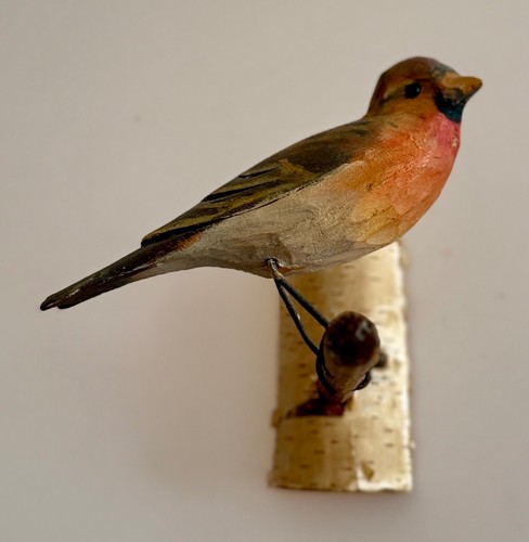 Vogel handgeschnitzt aus - , holz