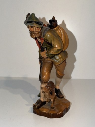 Holzfigur farbige fassung - holzfigur,