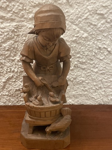 Große holzschnitzerei 47cm - große,