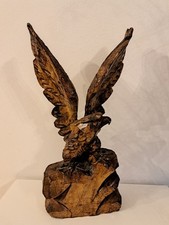 1998 Holzfigur Adler auf