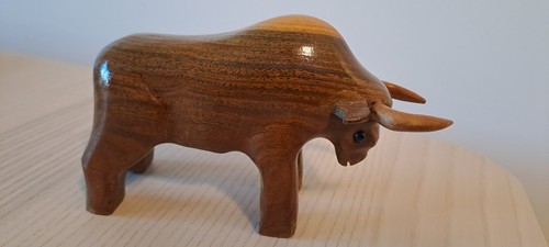 Holzfigur stier hohe - -, |