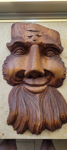 Holzmaske geschnitzt - holzmaske,,