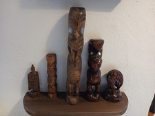 5 Maori Schnitzereien