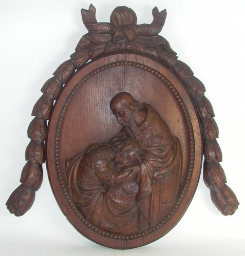 Grosses massives relief holz - massives,