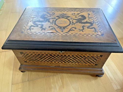 Antik holz schatulle - antik,