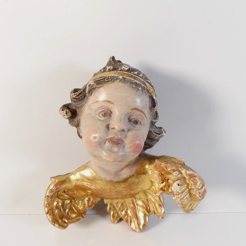 Putto engel aus holz - aus,